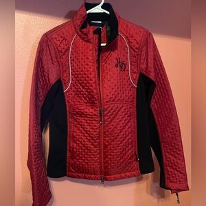 Harley Davidson red and black women’s winter fleece lined jacket
